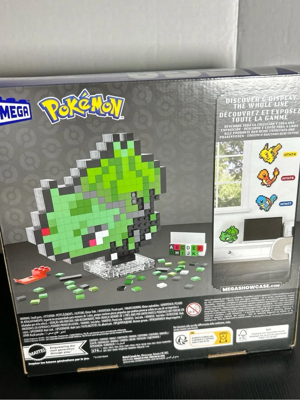 Mega Pokémon Bulbasaur Pixel Art Building Set - Green